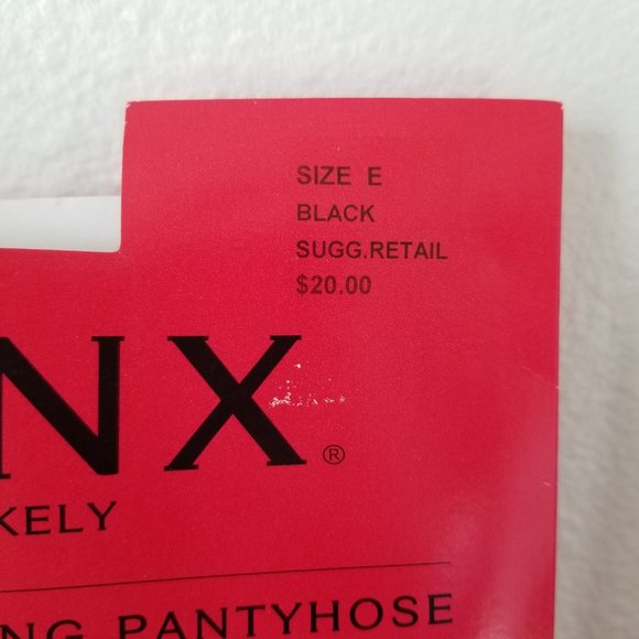 SPANX Footless Body Shaping Pantyhose in Black ~ Size E NEW - Picture 2 of 8